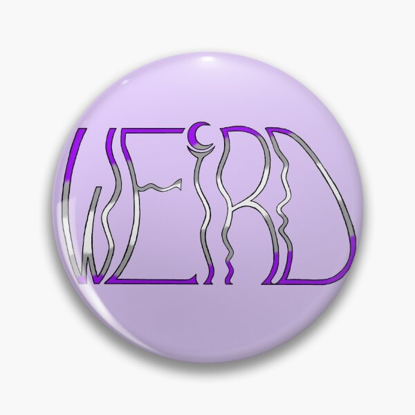 Item preview, Grey-Asexual "Weird" in thin wobbly letters designed and sold by WeirdArtsyLou.