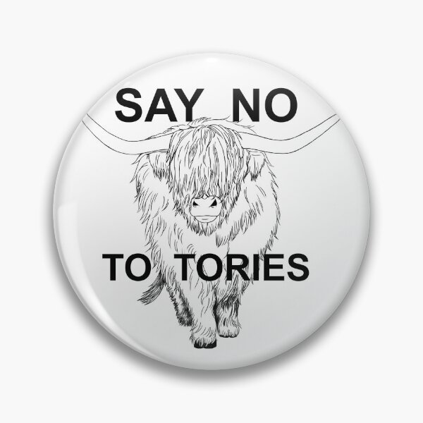 Item preview, Cow Says No To Tories designed and sold by WeirdArtsyLou.