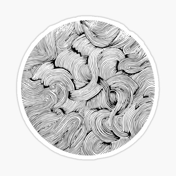 Crazy shapes Sticker