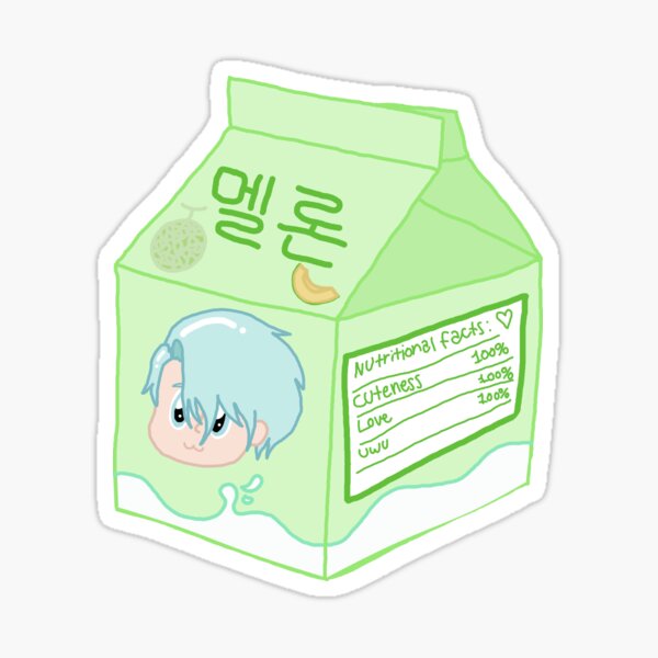 Jihyun/V Melon Milk Sticker