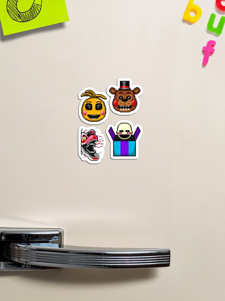 Five Nights at Freddy's 2 - Pixel art - Various Characters Sticker