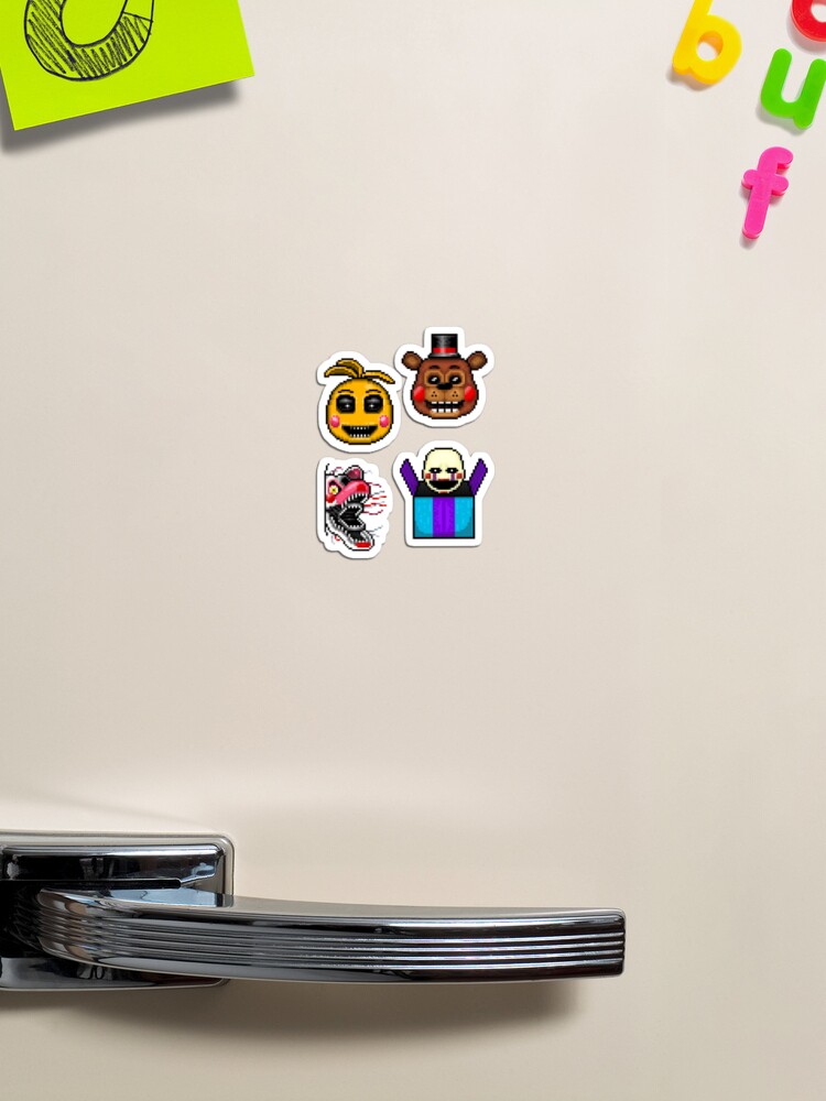 Five Nights at Freddy's 2 - Pixel art - Various Characters Sticker pack 1  Sticker for Sale by GEEKsomniac