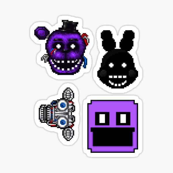 Five Nights at Freddy's - Pixel art - Classics Sticker pack