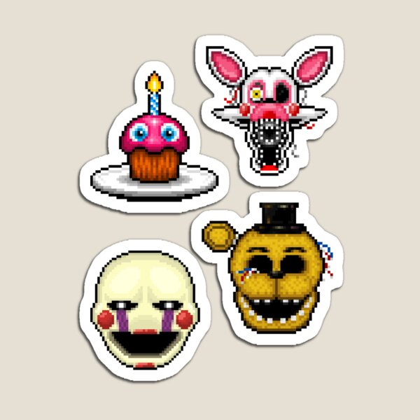 Five Nights at Freddys - Mini-Game Sprites - Set 1 Sticker for Sale by  Retr8bit