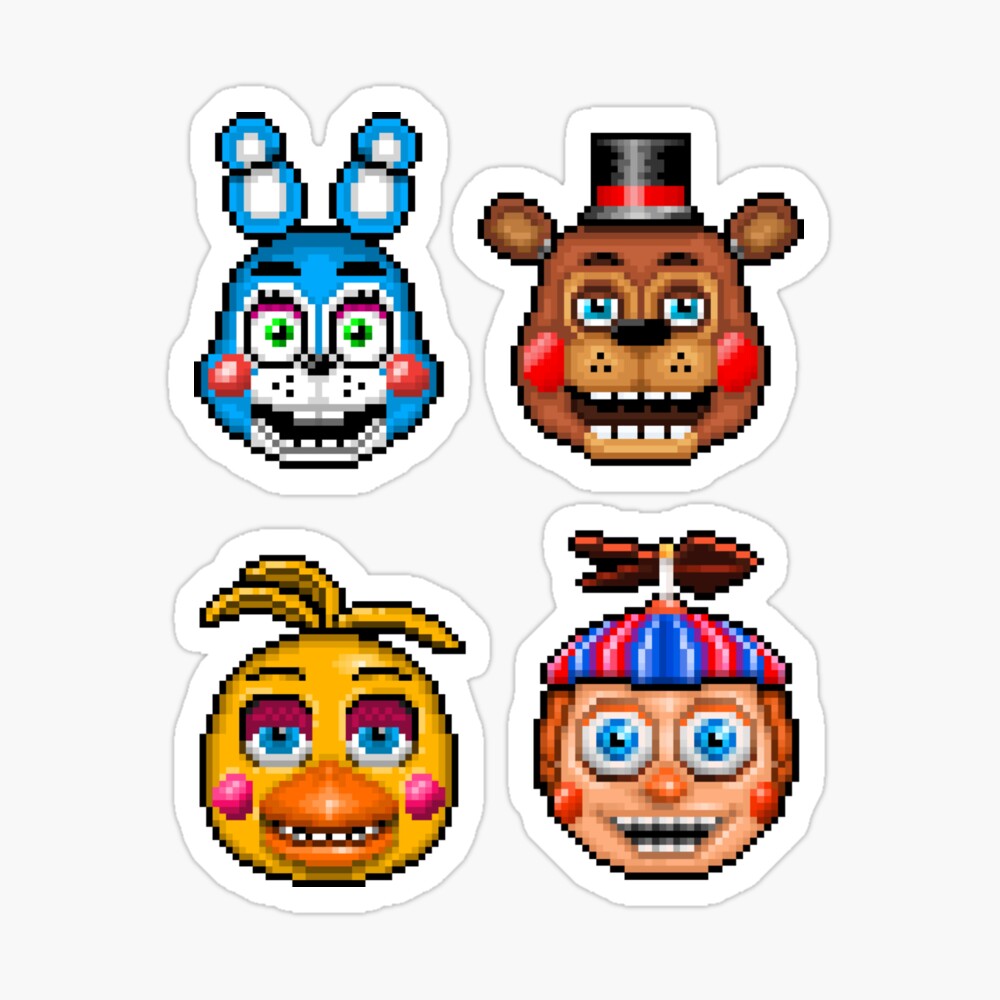 FNAF 2 Toy Animatronics Bundle Magnet for Sale by ChocolateColors