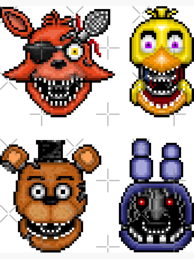 That One FNAF 2 Poster But With the Classic Animatronics Sticker