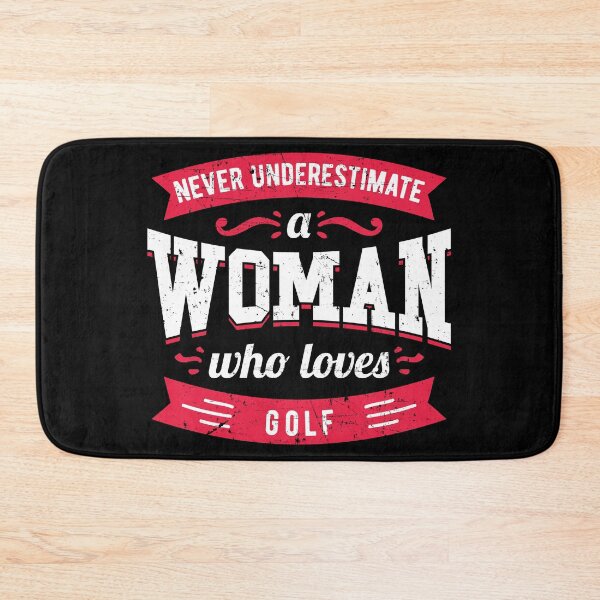 Item preview, Never Underestimate a Woman Who Loves golf designed and sold by Orange Pieces.