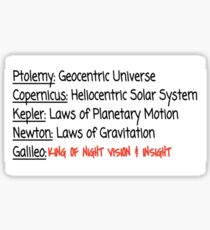 Galileo: König der Nachtsicht und Einsicht Sticker