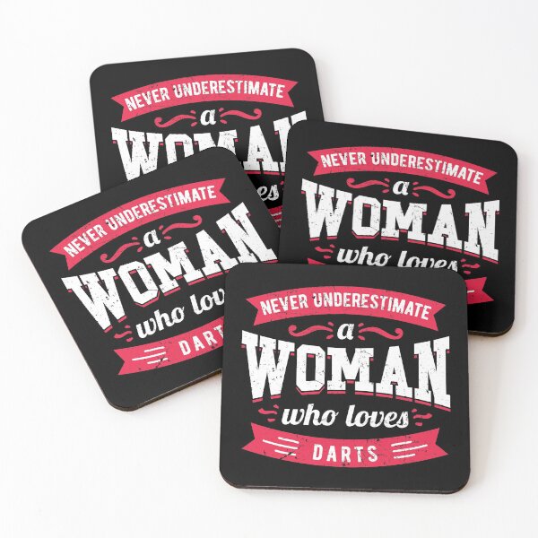 Item preview, Never Underestimate a Woman Who Loves Darts designed and sold by Orange Pieces.