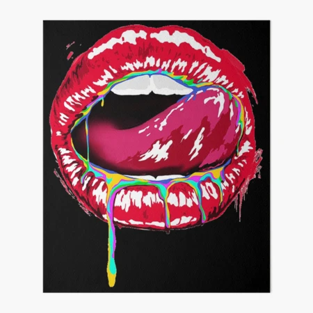 Licking Lips Pop Art 