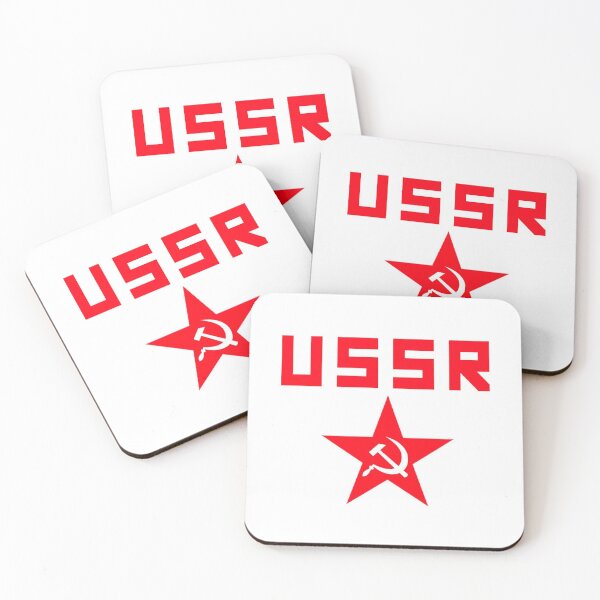 Soviet Union Coasters Redbubble - roblox boombox codes ussr flag