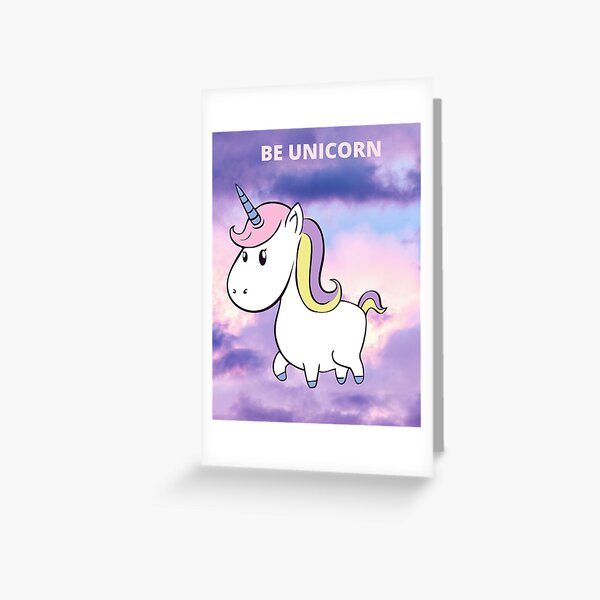 Adopt Me Unicorn Greeting Cards Redbubble - cute unicorn names for roblox
