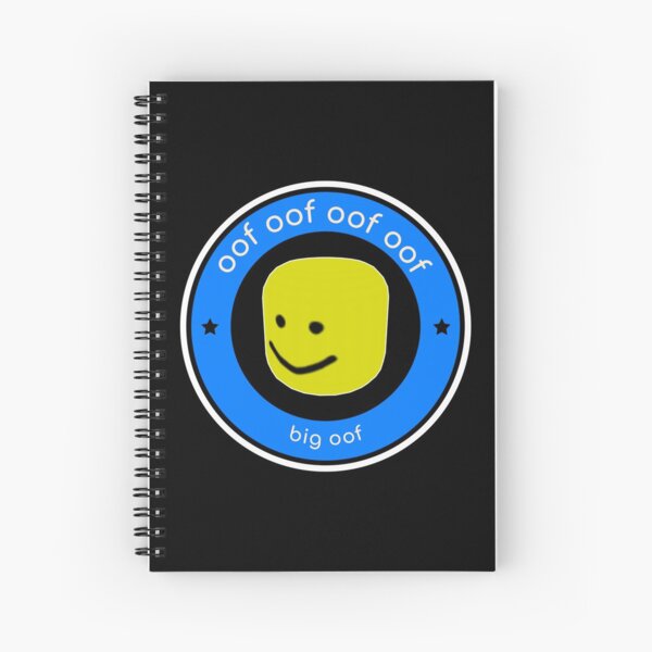 Roblox Halloween Noob Face Costume Smiley Positive Gift Spiral Notebook By Smoothnoob Redbubble - bighead roblox outfits