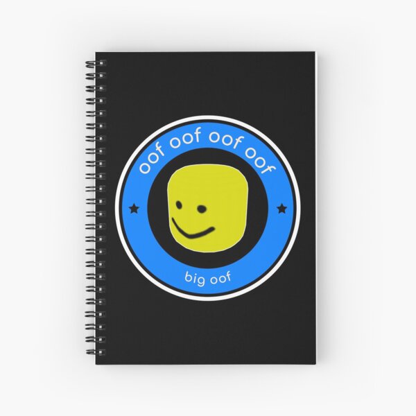 Roblox Halloween Noob Face Costume Smiley Positive Gift Spiral Notebook By Smoothnoob Redbubble - sad bighead roblox