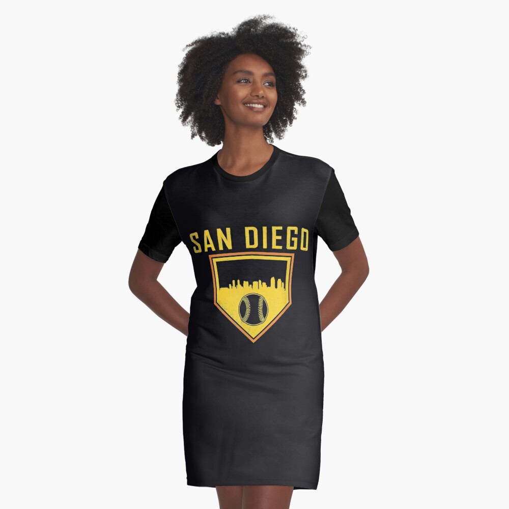 T-Shirt: Padres Skyline Retro Baseball Unisex Shirt - San Diego