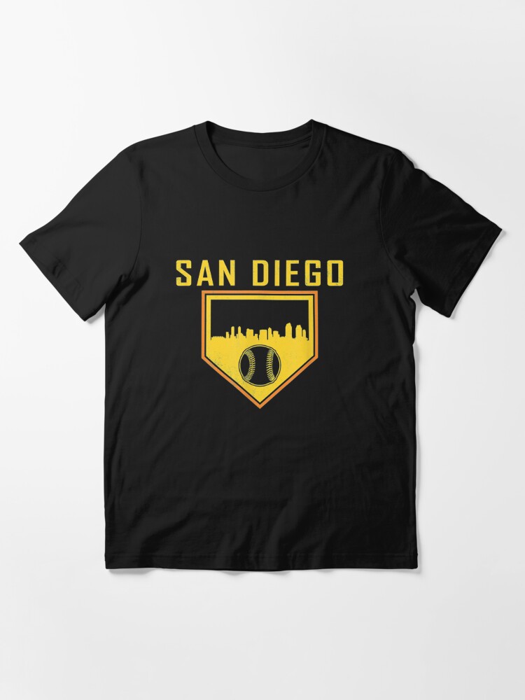 T-Shirt: Padres Skyline Retro Baseball Unisex Shirt - San Diego