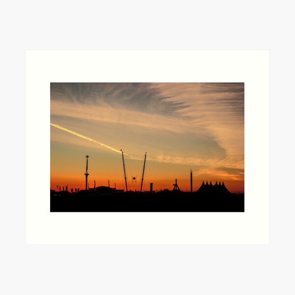 Dawn at Boardmasters Music Festival Art Print