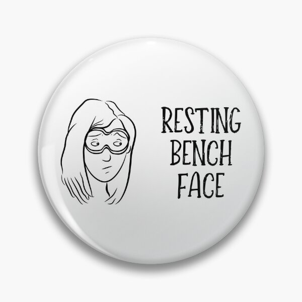 Item preview, Resting Bench Face - Female - Mono designed and sold by stoppersays.
