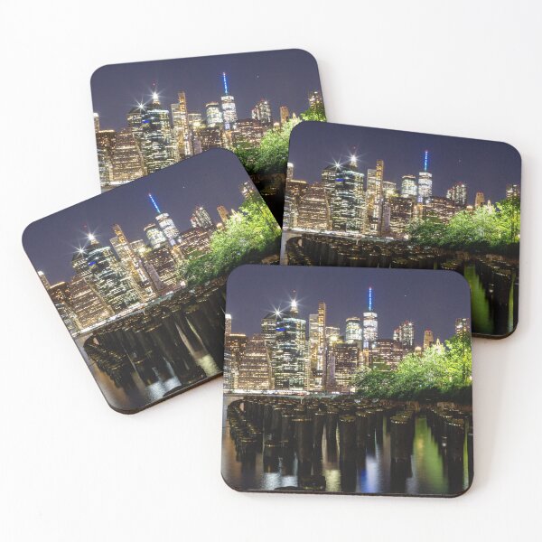 Item preview, NYC Skyline at Night designed and sold by ShootFirstNYC.