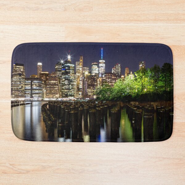 Item preview, NYC Skyline at Night designed and sold by ShootFirstNYC.