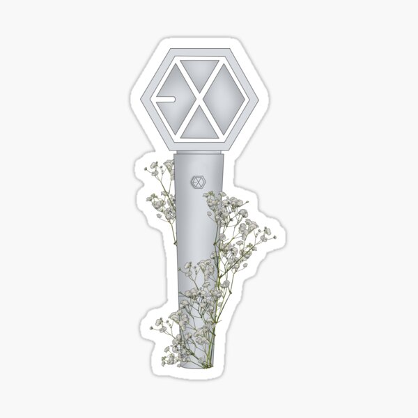 EXO Floral Lightstick kpop  Sticker