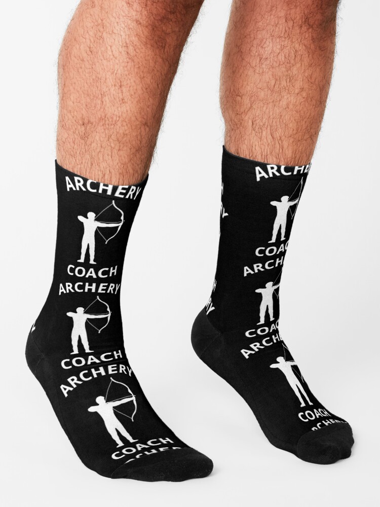 "Archery Coach Archer Bow Arrow Gift" Socks for Sale by SuperFreshArt