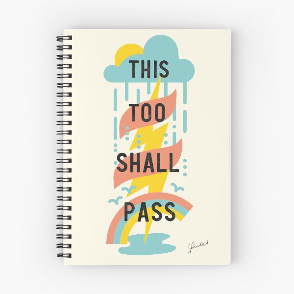Artikelvorschau, "This Too Shall Pass" - Pastellfarben entworfen und verkauft von Julia-Peculiar.