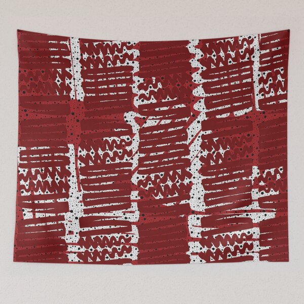 Item preview, red pattern designed and sold by royal studio.