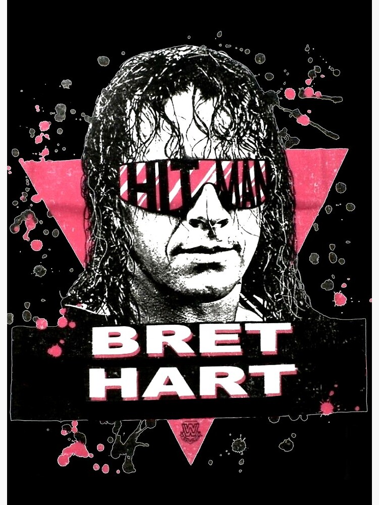 Hit Man Bret Hart Hit Man Wwe Gift For Fans And Lovers Art Board Print By Leongerald24 Redbubble