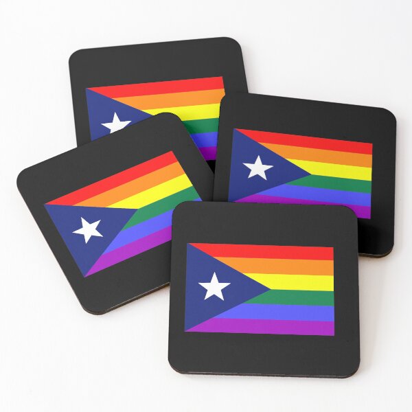 Item preview, Puerto Rican Rainbow Pride Flag designed and sold by SimplyPride.