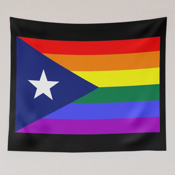 Item preview, Puerto Rican Rainbow Pride Flag designed and sold by SimplyPride.