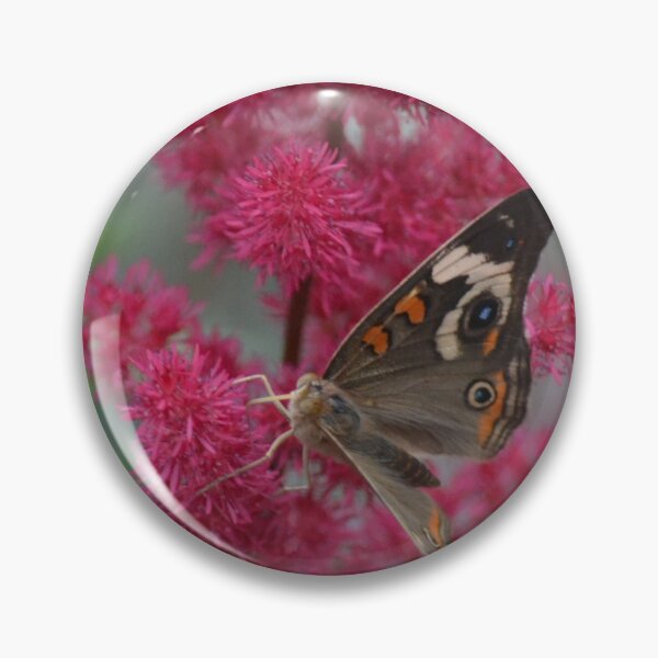 Item preview, Buckeye Butterfly on Pink Bush designed and sold by ReneeKennedy.