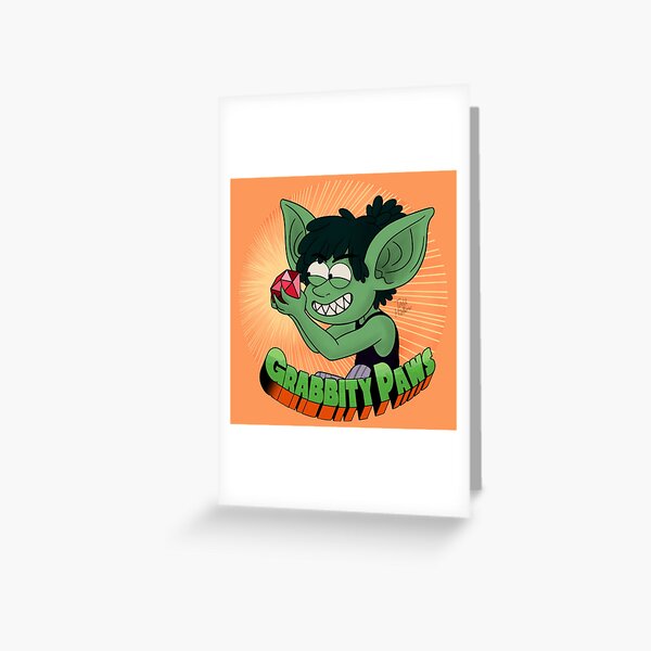 Grabbity Paws Greeting Card