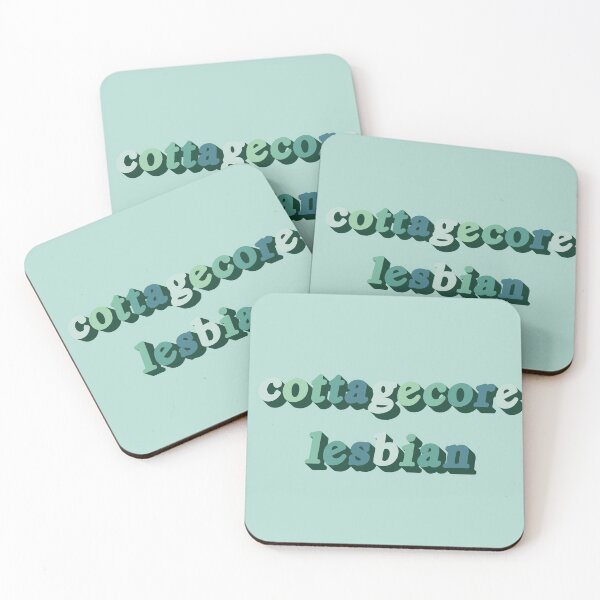 Item preview, cottagecore lesbian teal designed and sold by femme McCulley.