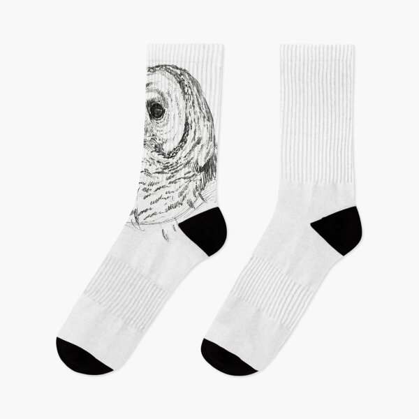 Item preview, Barred Owl Art Sketch Pattern designed and sold by Rebecca Latham.