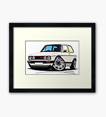 VW Golf (Mk1) GTi White Framed Print