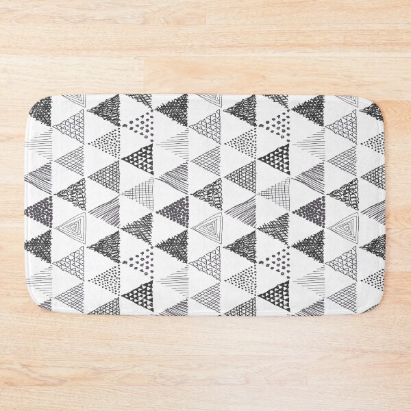 Item preview, Black and White Geometric Triangle designed and sold by lellamars.
