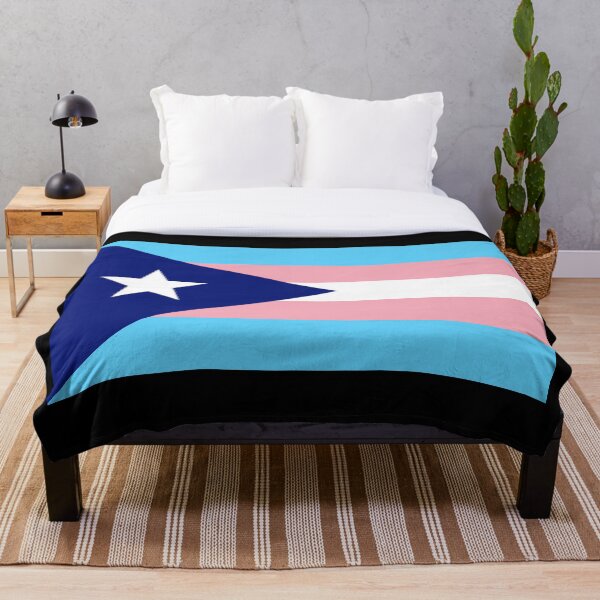Item preview, Bandera puertorriqueña del orgullo trans designed and sold by SimplyPride.