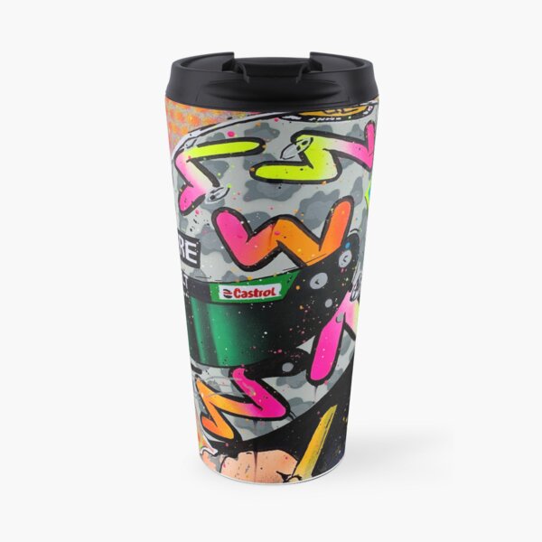 Daniel Ricciardo 2020 - Renault F1 graffiti painting by DRAutoArt Travel Mug