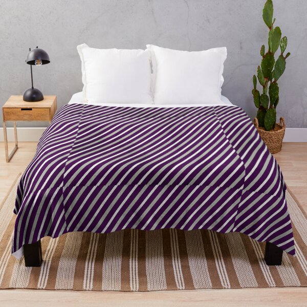 Item preview, Grungy Purple & Grey Stripes designed and sold by Rainbows Galore.