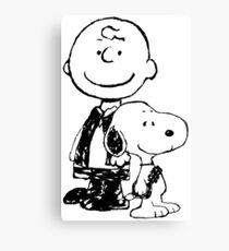 Peanuts meets Star Wars Canvas Print