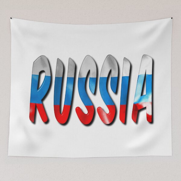 Item preview, Russia Word With Flag Texture designed and sold by MarkUK97.