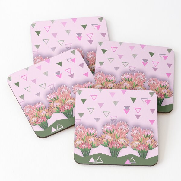 Item preview, PINK PROTEAS IN THE GARDEN. designed and sold by sana90.