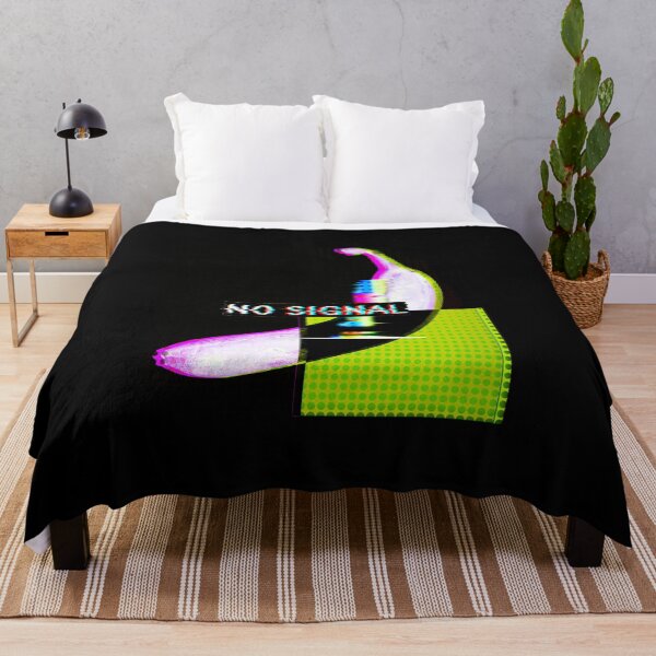 Item preview, NO SIGNAL - FUN & ET phone home holographic BANANA glitch art designed and sold by originalsusie.