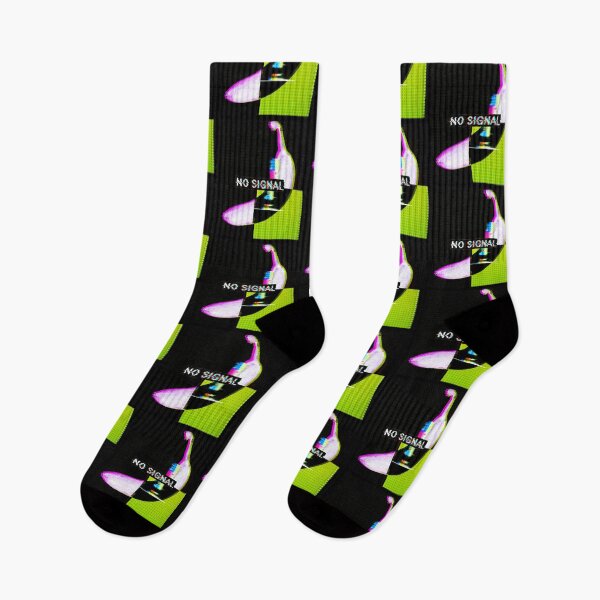 Item preview, NO SIGNAL - FUN & ET phone home holographic BANANA glitch art designed and sold by originalsusie.