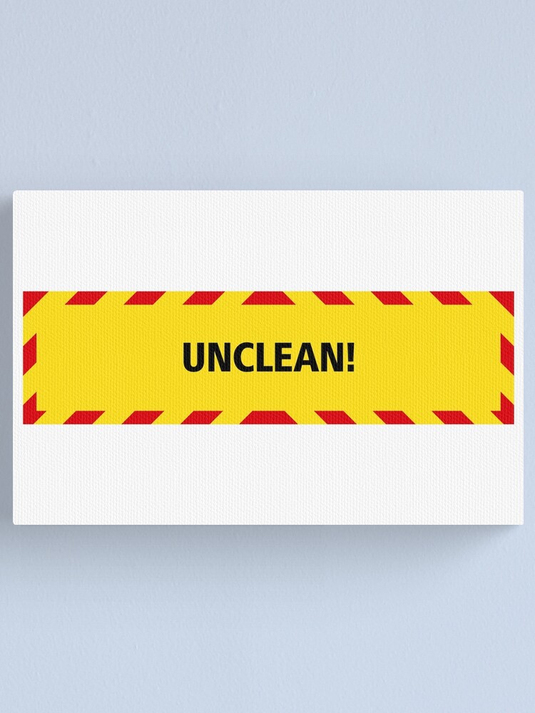 Alternate view of NDVH UNCLEAN! (coronavirus) Canvas Print