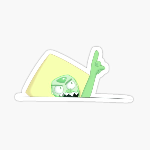Angry Green Tortilla Chip Sticker