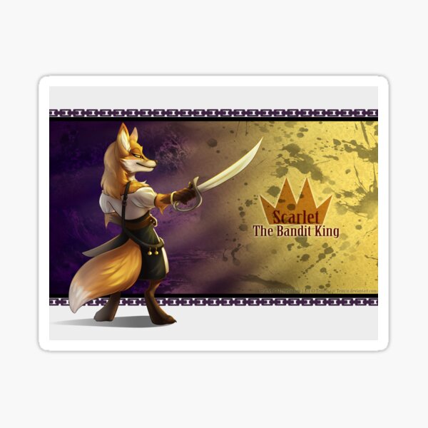 Scarlet The Bandit King Sticker