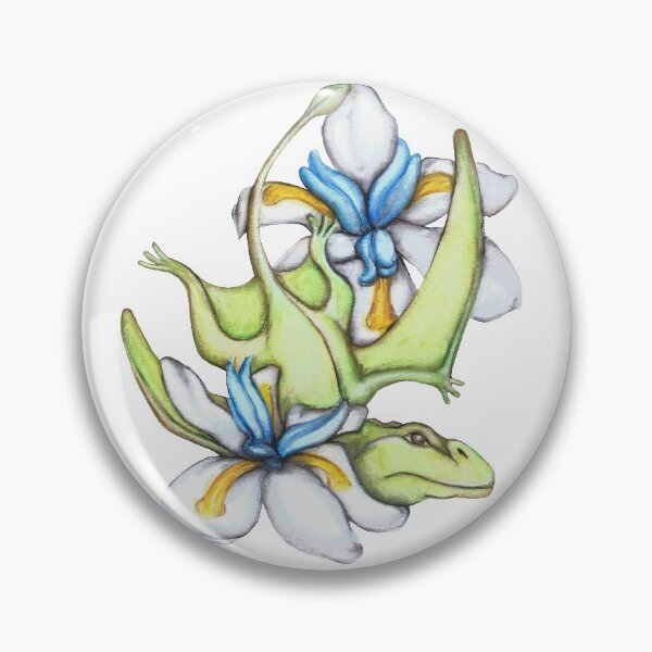 Item preview, D is for Dimorphodon and Dietes Grandflora designed and sold by itsybitsybug.