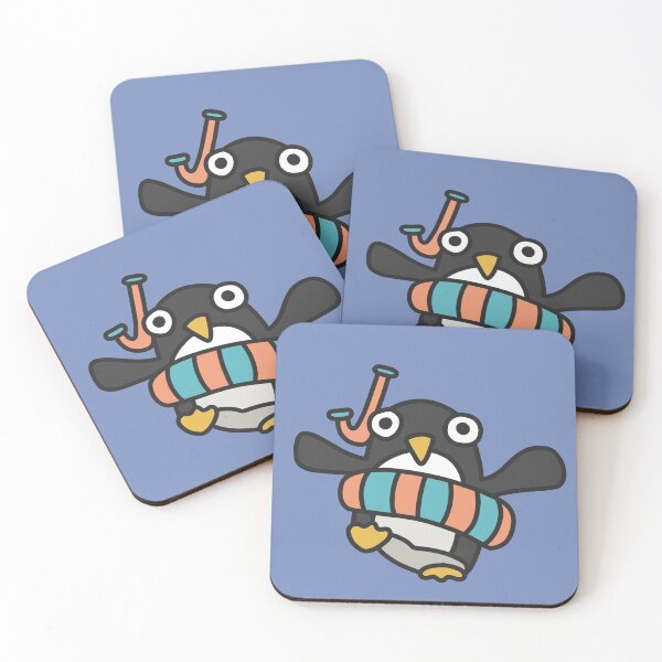 Item preview, Swimming Penguin Cartoon designed and sold by nina-aagaard.